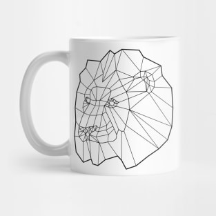 Lion wireframe Mug